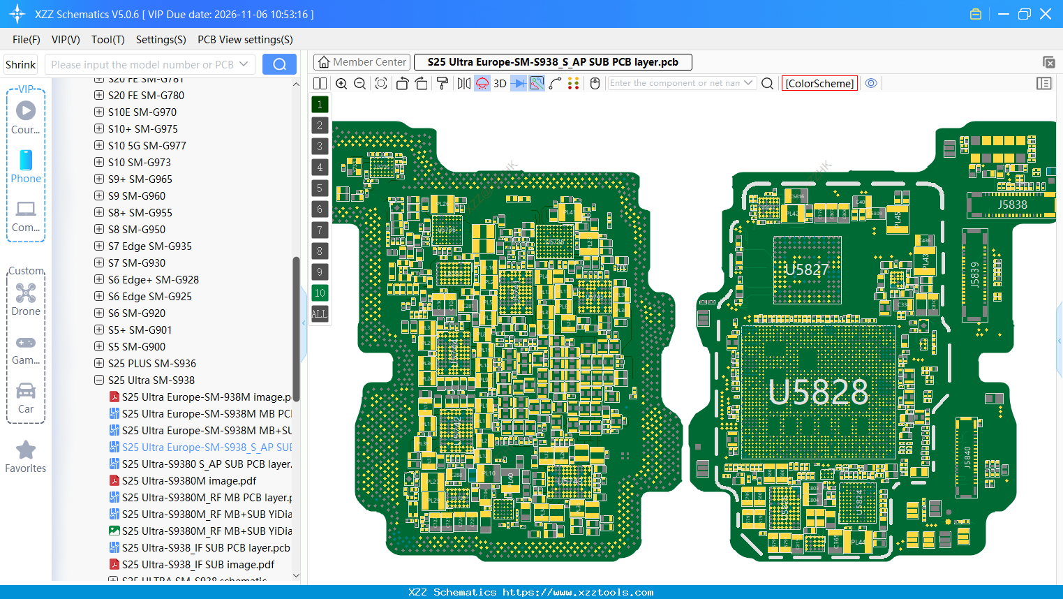 S25 Ultra Europe-SM-S938_S_AP SUB PCB Layer